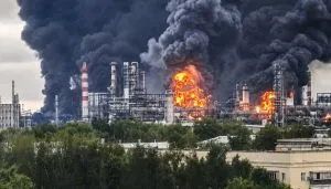 Украински беспилотни летала ја погодија московската рафинерија во нов голем напад
